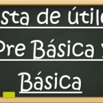 LISTAS DE ÚTILES EDUCACIÓN PREBÁSICA Y BÁSICA