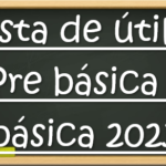 Lista de útiles Pre básica y básica 2023